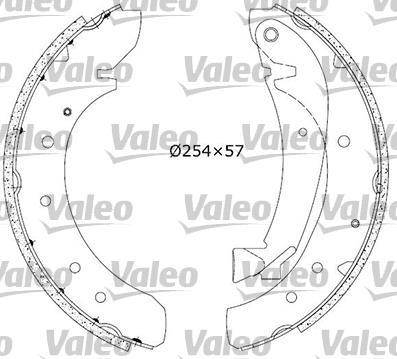 Kit de travões de tambor VALEO ref. 553809