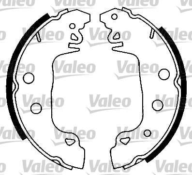 Kit de freins à tambours (Kit de frein arrière) VALEO ref. 553636