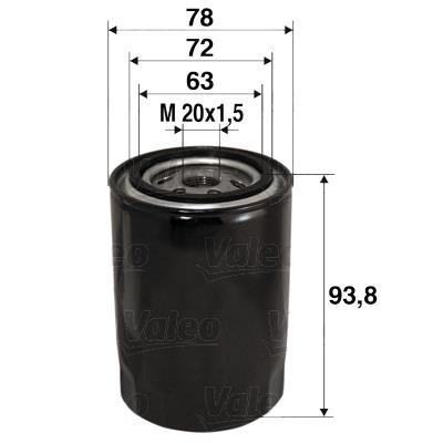 Filtro de óleo VALEO ref. 586080