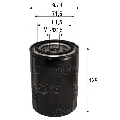Filtre à huile VALEO ref. 586095
