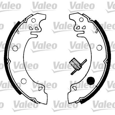 Jeu de 4 mâchoires de frein (Garniture de frein à tambour) VALEO ref. 562049