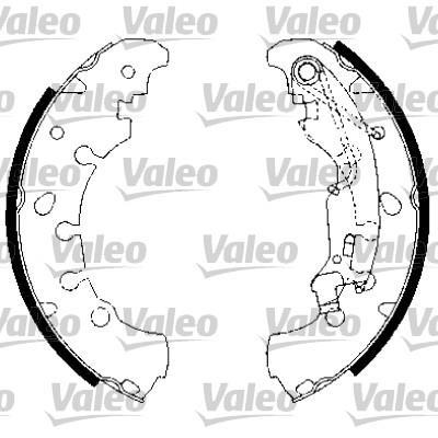 Kit de freins à tambours (Kit de frein arrière) VALEO 554815