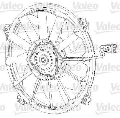Ventilador, refrigeración del motor VALEO ref. 696091