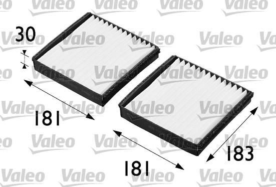 Filtre d'habitacle (Filtre à pollen) VALEO FA290 - ref. 698290