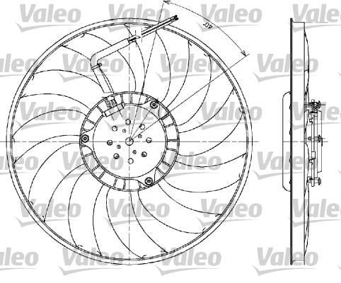 Ventilador, refrigeración del motor VALEO ref. 698610