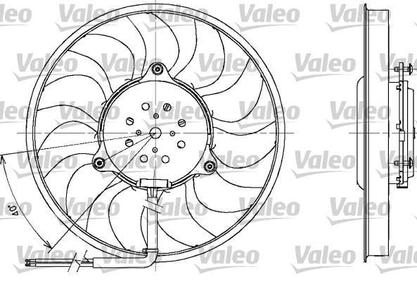 Ventilador, refrigeración del motor VALEO ref. 698611
