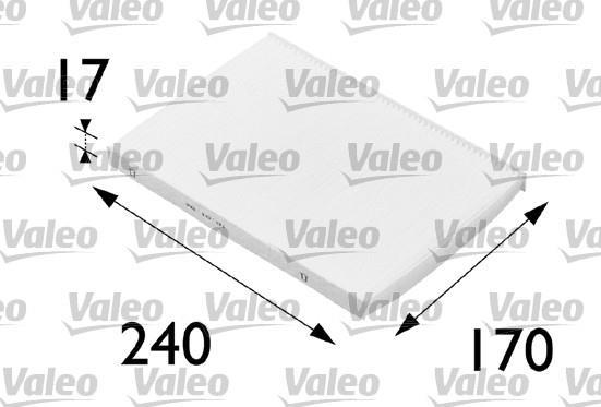 Filtre d'habitacle (Filtre à pollen) VALEO  ref. 698689