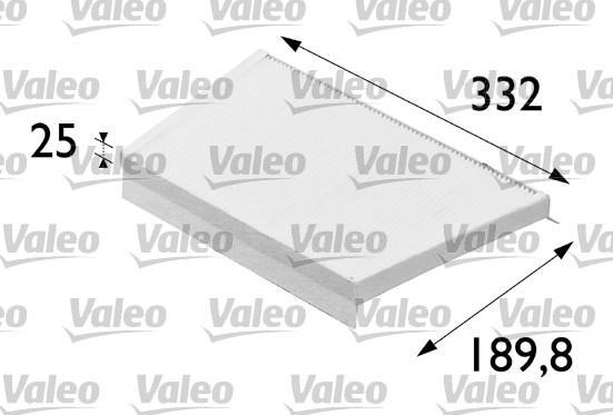 Filtre d'habitacle (Filtre à pollen) VALEO ref. 698700