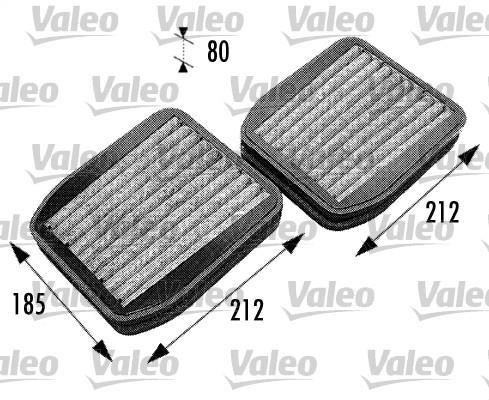 Filtre d'habitacle (Filtre à pollen) VALEO ref. 698740