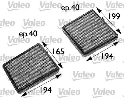 Filtre d'habitacle (Filtre à pollen) VALEO  ref. 698742