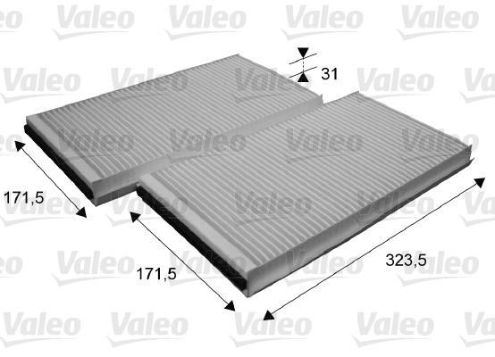 Filtre d'habitacle (Filtre à pollen) VALEO ref. 698863