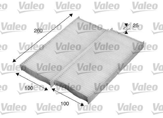 Filtre d'habitacle (Filtre à pollen) VALEO ref. 715520