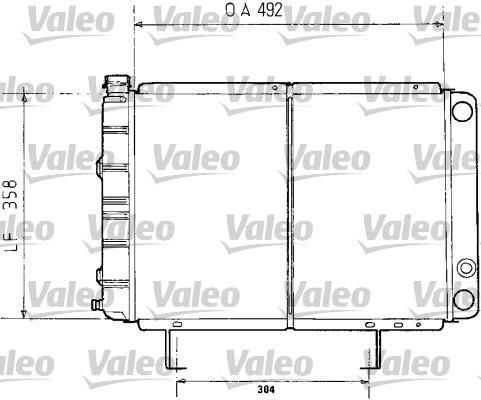 Radiador, refrigeración del motor VALEO ref. 730071