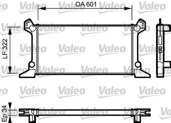Radiador, refrigeración del motor VALEO ref. 730124