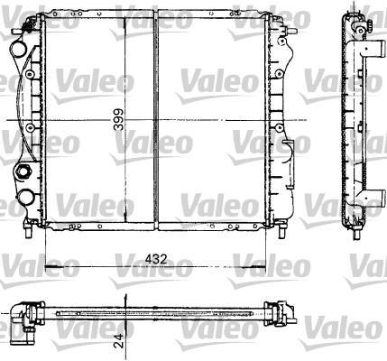 Radiateur moteur (Radiateur de refroidissement) VALEO ref. 730181