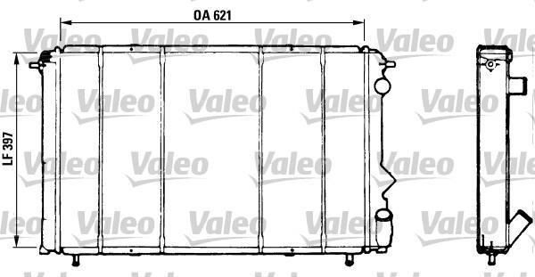 Radiateur moteur (Radiateur de refroidissement) VALEO ref. 730184