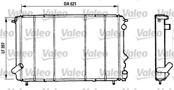 Radiateur moteur (Radiateur de refroidissement) VALEO 730185