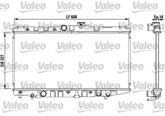 Radiador, refrigeración del motor VALEO ref. 730471
