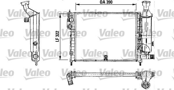 Radiador, refrigeración del motor VALEO ref. 730491