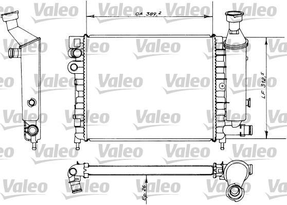 Radiateur moteur (Radiateur de refroidissement) VALEO 730498