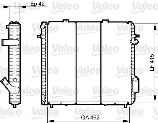 Radiador, refrigeración del motor VALEO ref. 730502