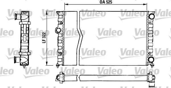 Radiateur moteur (Radiateur de refroidissement) VALEO 730505