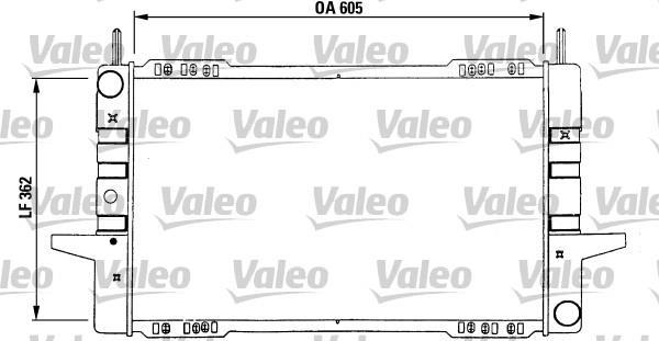 Radiateur moteur (Radiateur de refroidissement) VALEO 730532