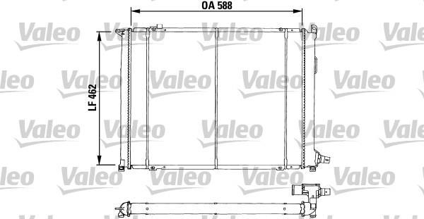 Radiateur moteur (Radiateur de refroidissement) VALEO 730545