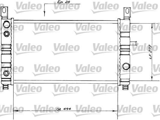 Radiador, refrigeración del motor VALEO ref. 730559