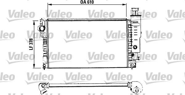Radiador, refrigeración del motor VALEO ref. 730575