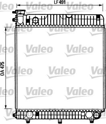 Radiateur moteur (Radiateur de refroidissement) VALEO 730883