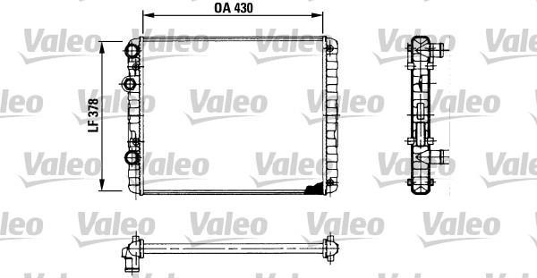 Radiateur moteur (Radiateur de refroidissement) VALEO 730956