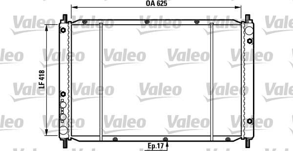 Radiateur moteur (Radiateur de refroidissement) VALEO 730970