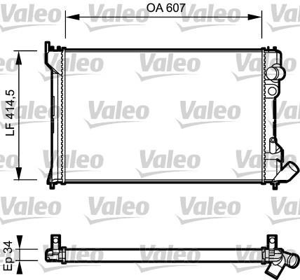 Radiateur moteur (Radiateur de refroidissement) VALEO 730982