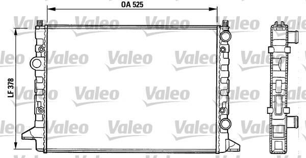 Radiateur moteur (Radiateur de refroidissement) VALEO 731007