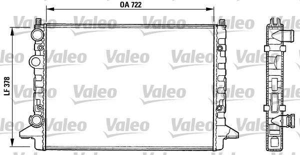 Radiador, refrigeración del motor VALEO ref. 731008