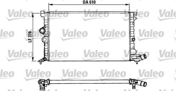 Radiateur moteur (Radiateur de refroidissement) VALEO 731009