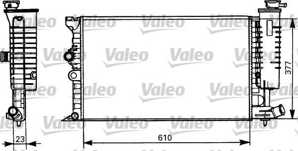 Radiateur moteur (Radiateur de refroidissement) VALEO 731298