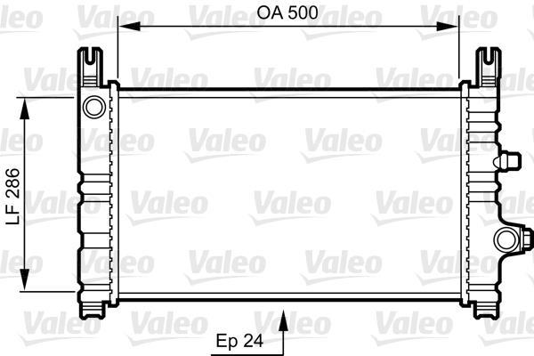 Radiador, refrigeración del motor VALEO ref. 731299