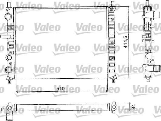 Radiateur moteur (Radiateur de refroidissement) VALEO 731302