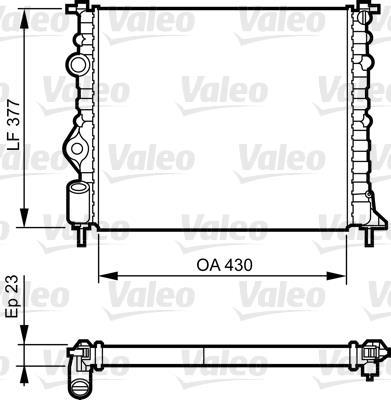 Radiador, refrigeración del motor VALEO ref. 731378