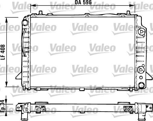 Radiateur moteur (Radiateur de refroidissement) VALEO 731430