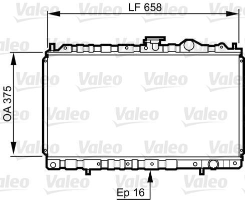 Radiateur moteur (Radiateur de refroidissement) VALEO 731462