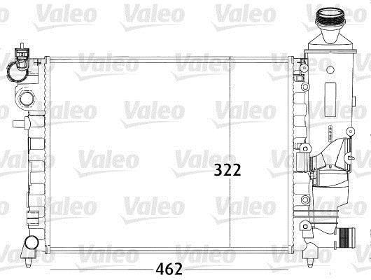 Radiador, refrigeración del motor VALEO ref. 731498