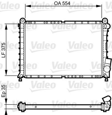 Radiateur moteur (Radiateur de refroidissement) VALEO 731593