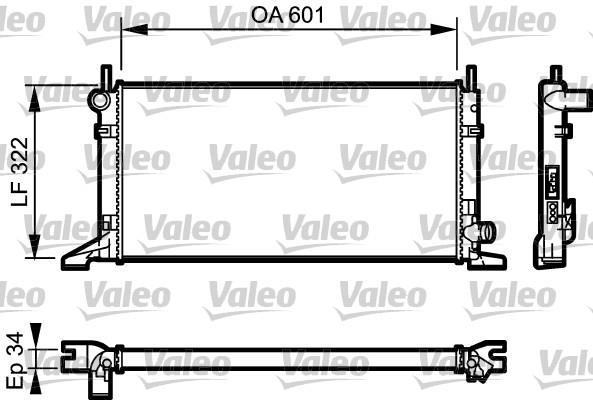 Radiateur moteur (Radiateur de refroidissement) VALEO 731595