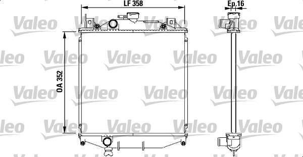 Radiador motor VALEO 731828