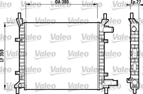 Radiateur moteur (Radiateur de refroidissement) VALEO 731992