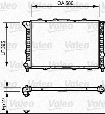 Radiateur moteur (Radiateur de refroidissement) VALEO ref. 732013