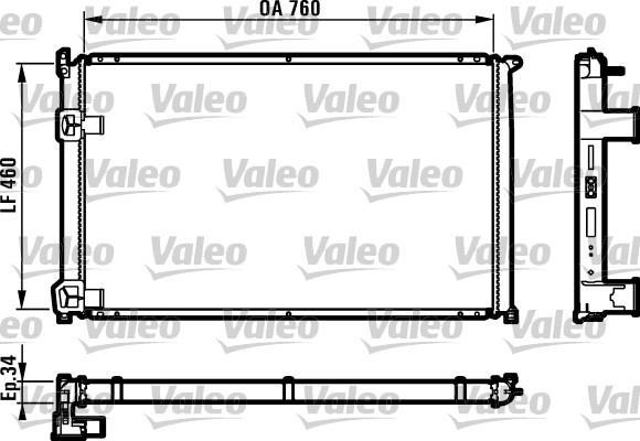Radiador, refrigeración del motor VALEO ref. 732063